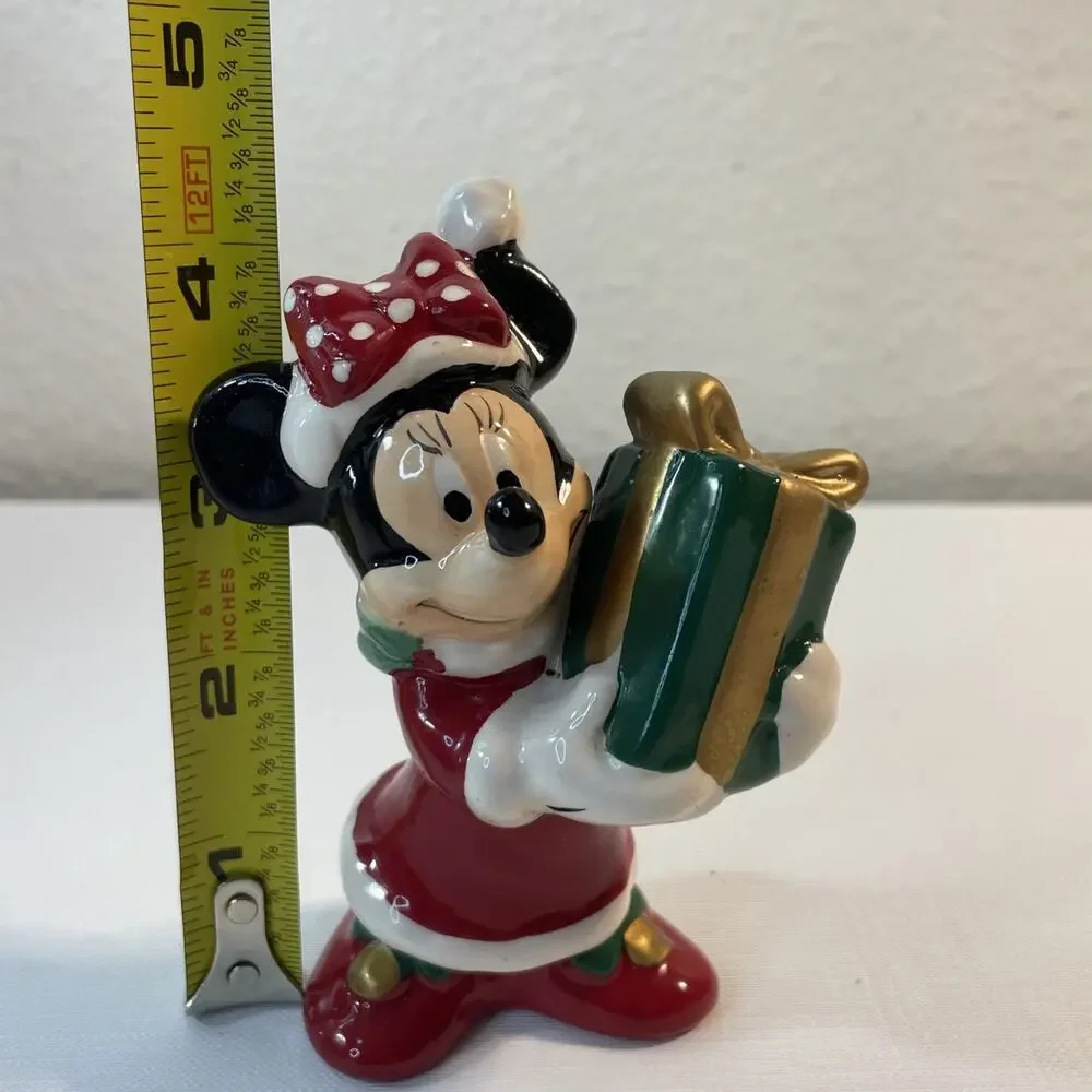 Single Salt and Pepper Shaker DISNEY's MINNIE MOUSE with Christmas Present